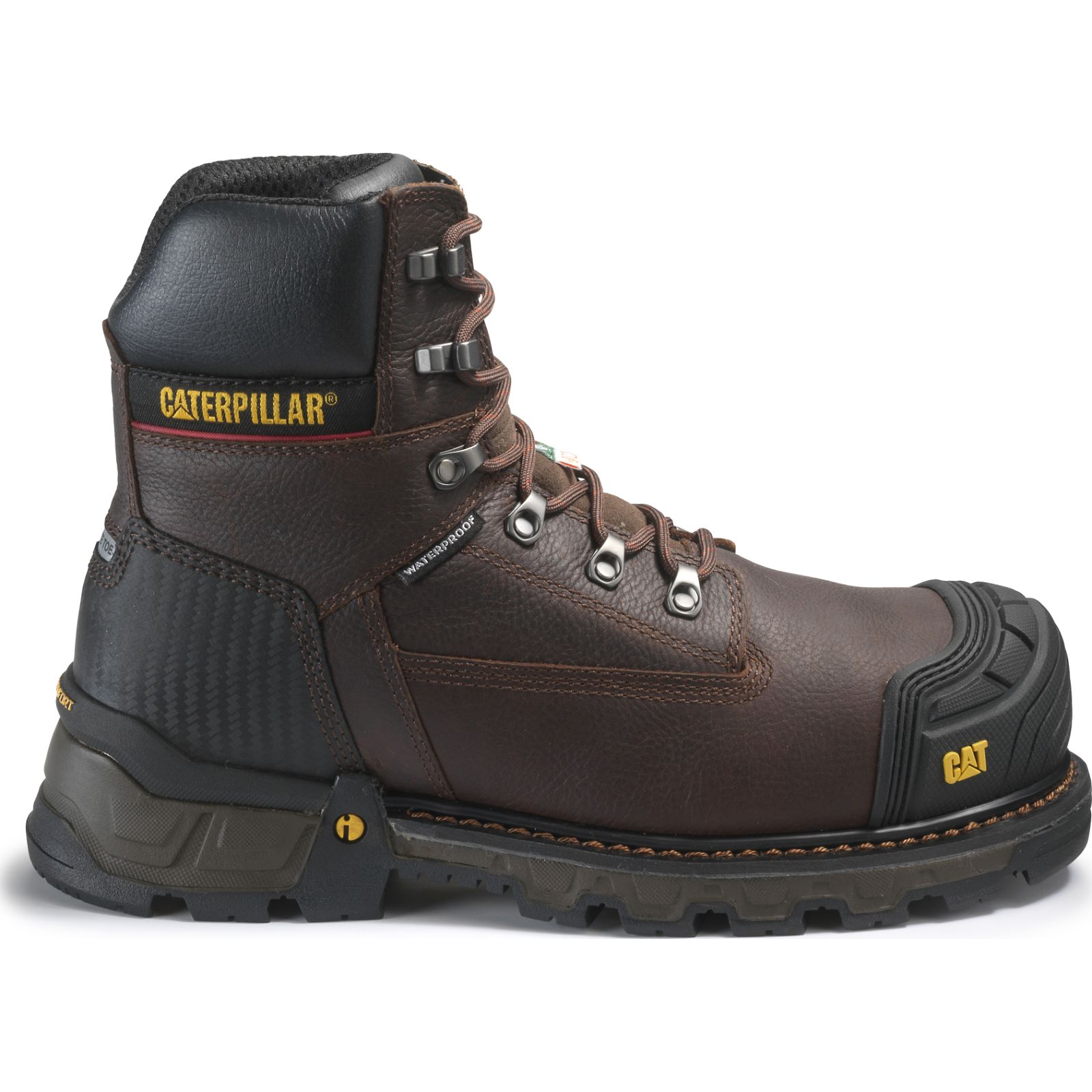 Caterpillar Excavator Xl 6” Wp Tx Ct Csa - Mens Work Boots - Brown - NZ (856IFBLHE)